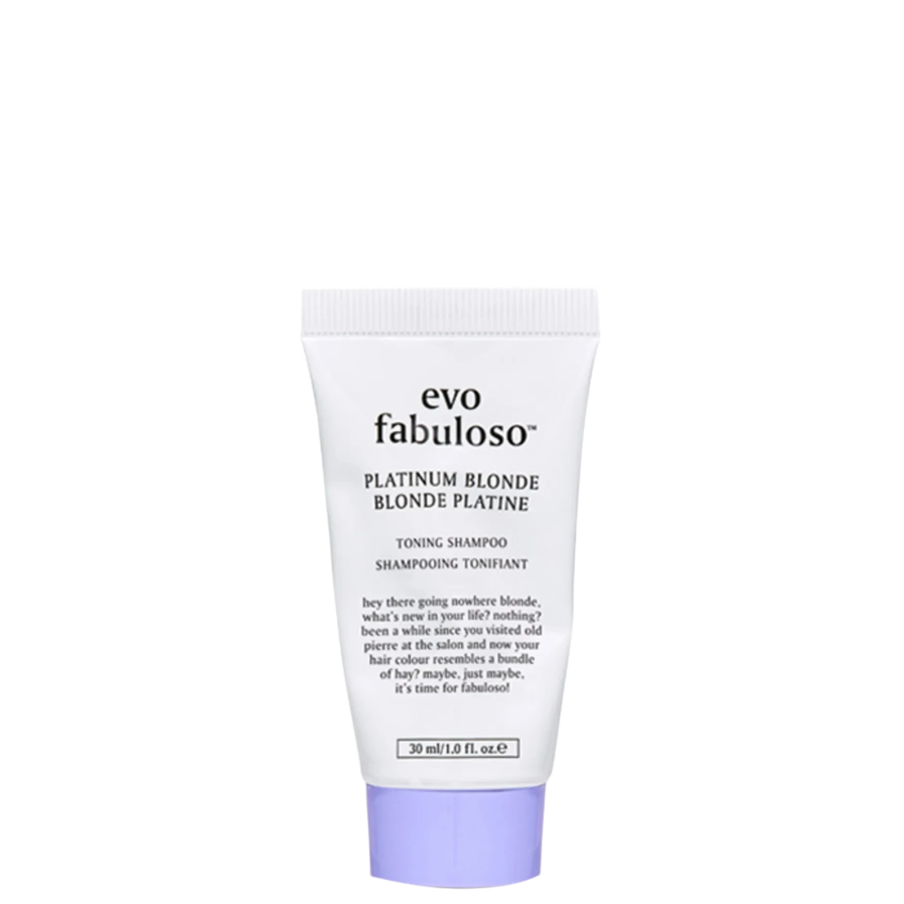 Evo Fabuloso Platinum Blonde Toning Shampoo 30 ml