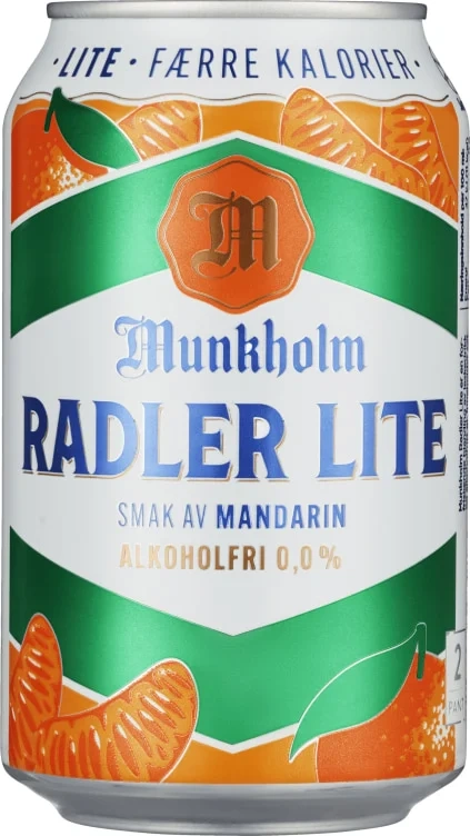 Munkholm Radler Lite Mandarin 0,33l boks