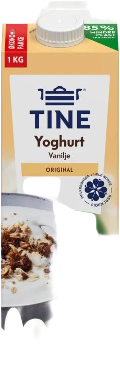 Yoghurt Vanilje 1000g Tine