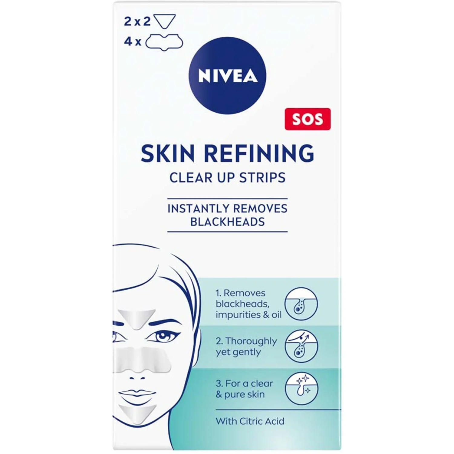 Nivea Refining Clear-Up Strips 6stk
