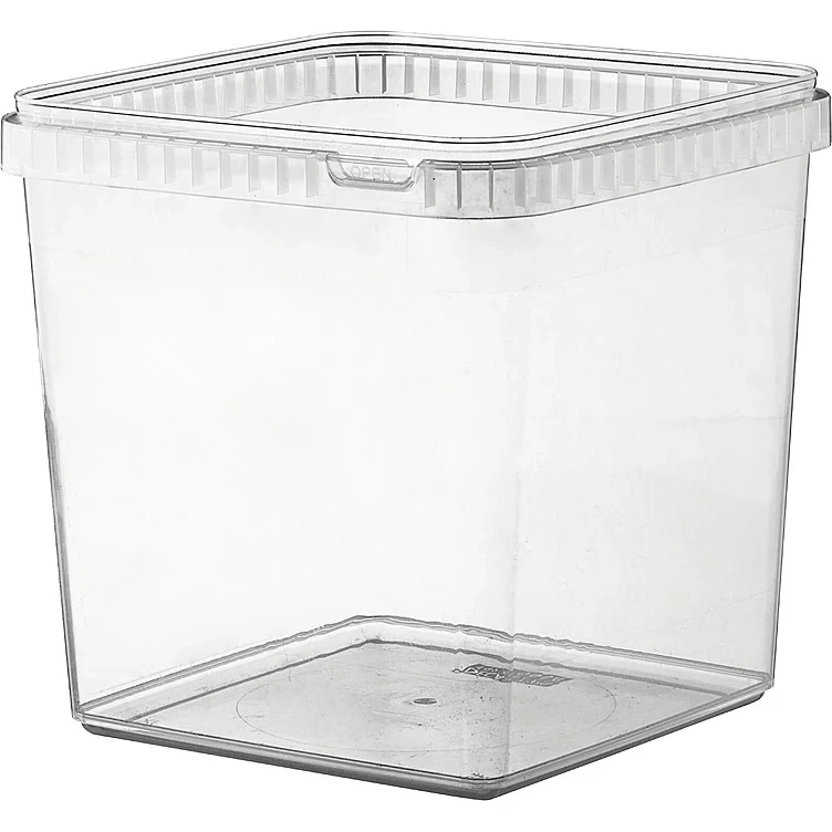 Plastbeger 19,2x19,2x19,1cm 5000 ml Klar Pp 1-roms Stor Forpakning