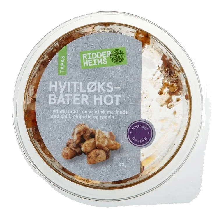 Hvitløksbåter Hot Chili&Chipotle 60g Ridderheim