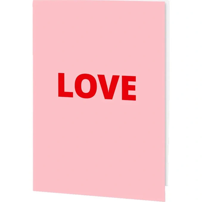 Kort LOVE Rosa