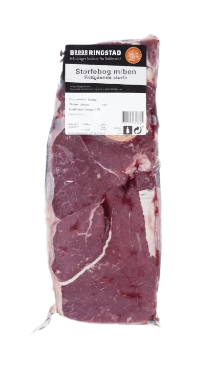 Storfebog m/Ben Skiv ca 1,5kg Frittgående