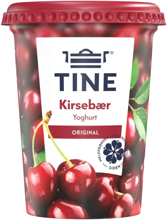 Yoghurt Kirsebær 500g Tine