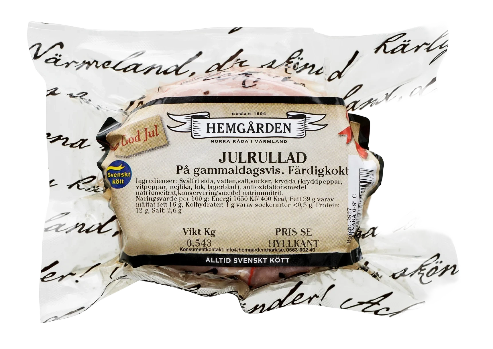 Julrullad i bit