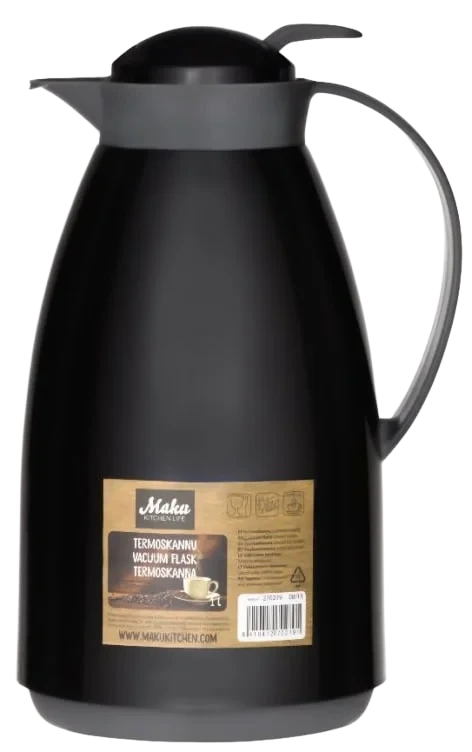 Termokanne Sort/Hvit 1l Maku