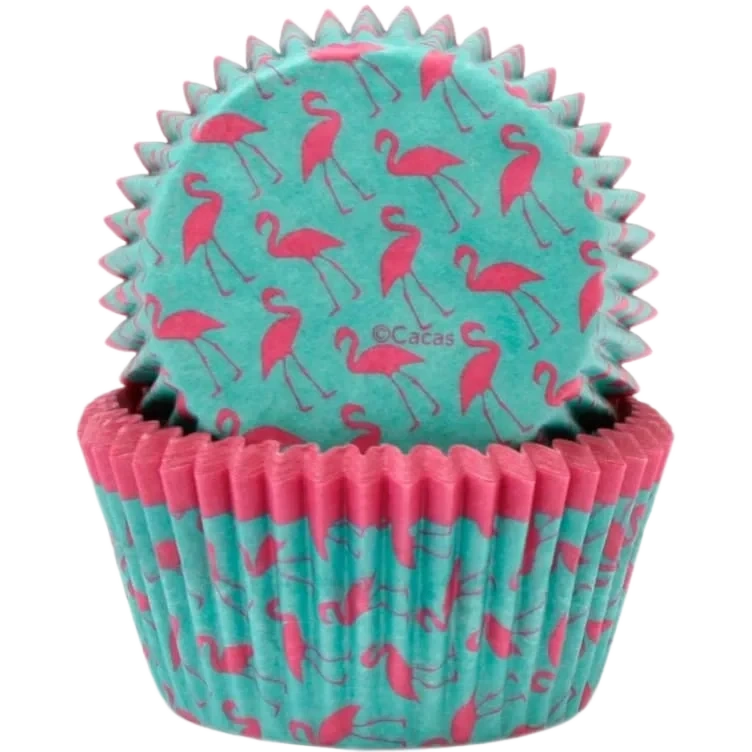 Muffinsform Flamingo 50stk Cacas