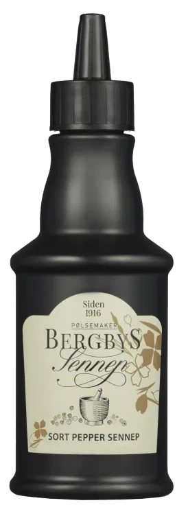 Bergbys Svartpepper Sennep 235g