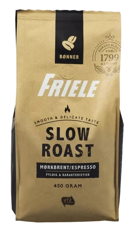 Friele Slow Roast Mørk Helkaffe 450g
