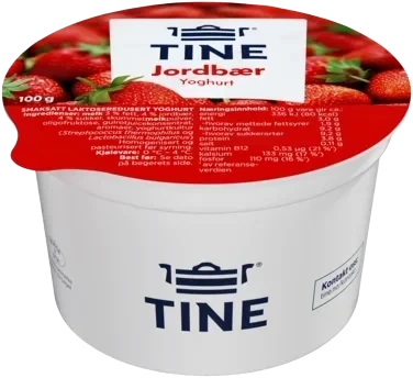 Yoghurt jordbær 100g