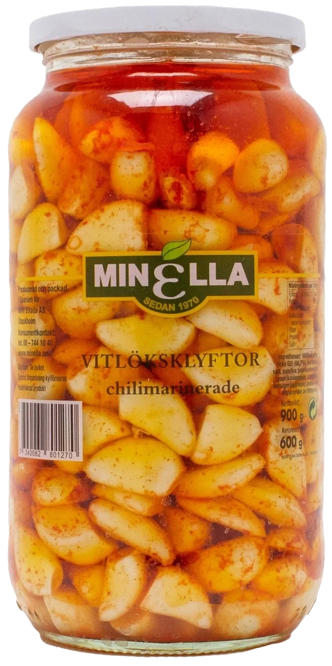 Vitlöksklyftor chilimarinerade