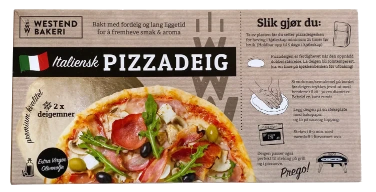 Pizzadeig Italiensk Premium 460g Westend