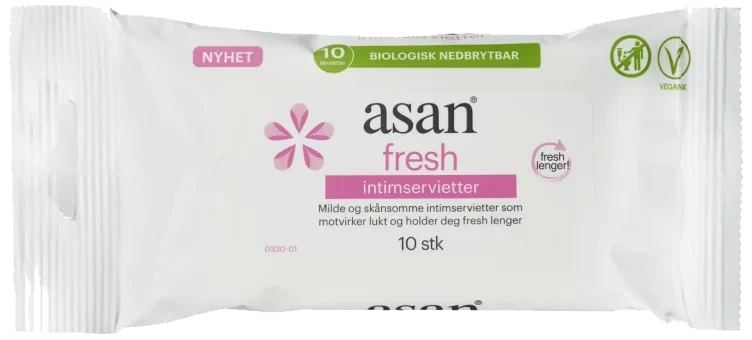Asan Intimserviett Fresh 10stk Asan
