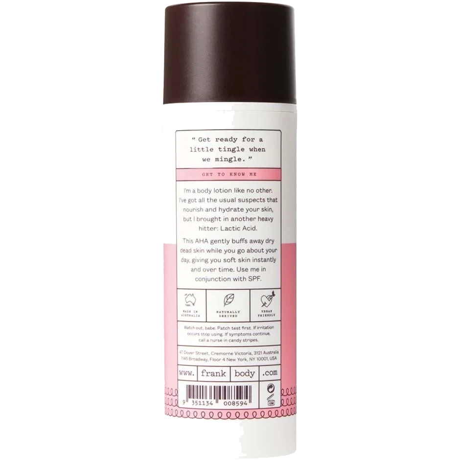 Frank Body Smoothing AHA Body Lotion