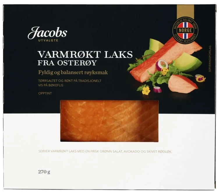 Laks Varmrøkt 270g Jacobs Utvalgte