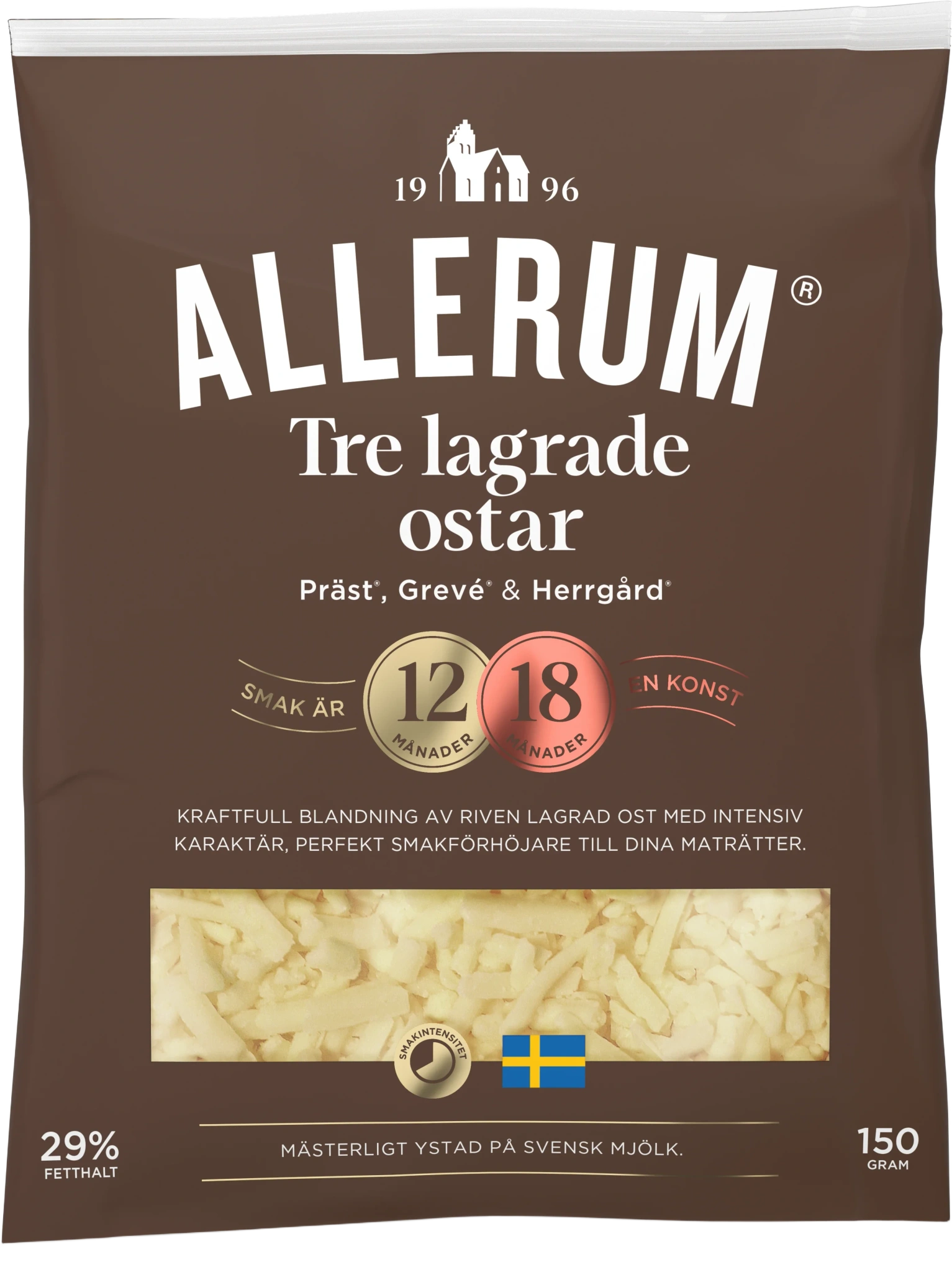 Tre lagrade ost