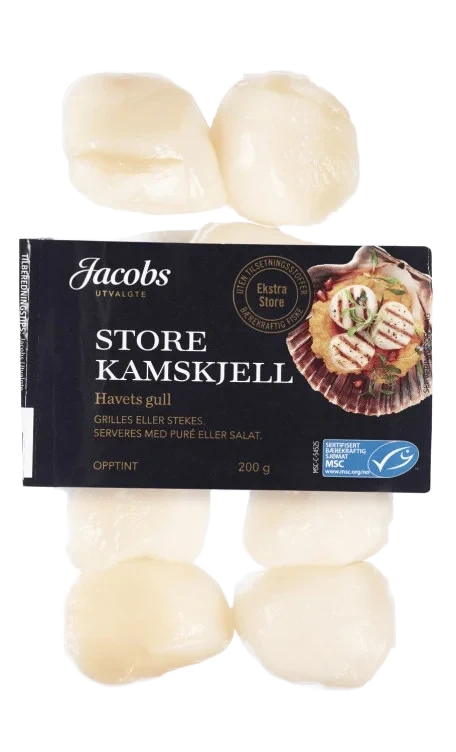 Kamskjell Msc Rå 200g Jacobs Utvalgte