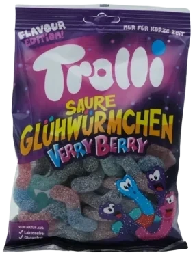 Trolli Sour Glowworm Very Berry