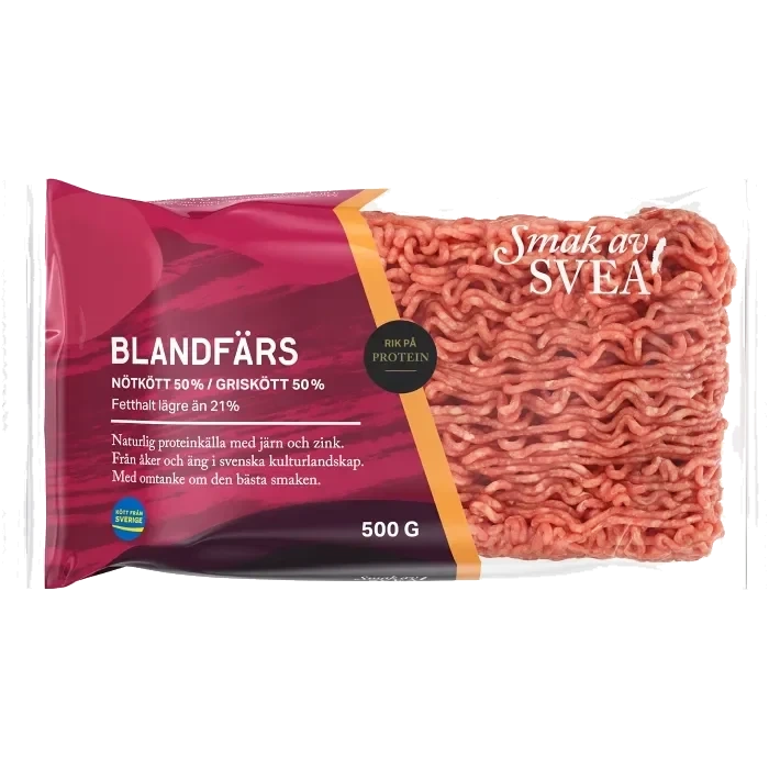 Blandfärs Färsk 500g Smak av Svea