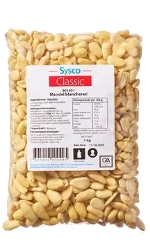 Mandel blancherad