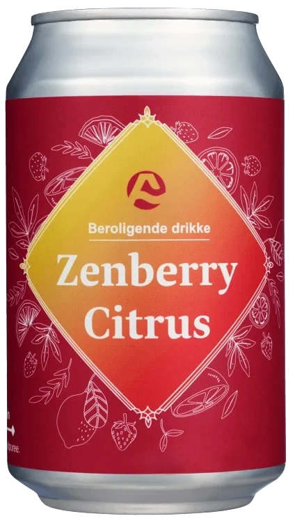 Alpha Wave Beverages Zenberry Citrus Beroligende Drikke 330mg L-teanin 0,33l bx Beroligende Drikke 0.33l bx