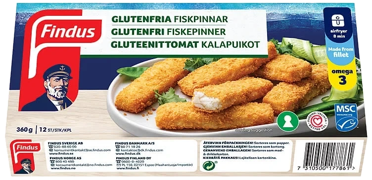 Findus Fiskpinnar glutenfri