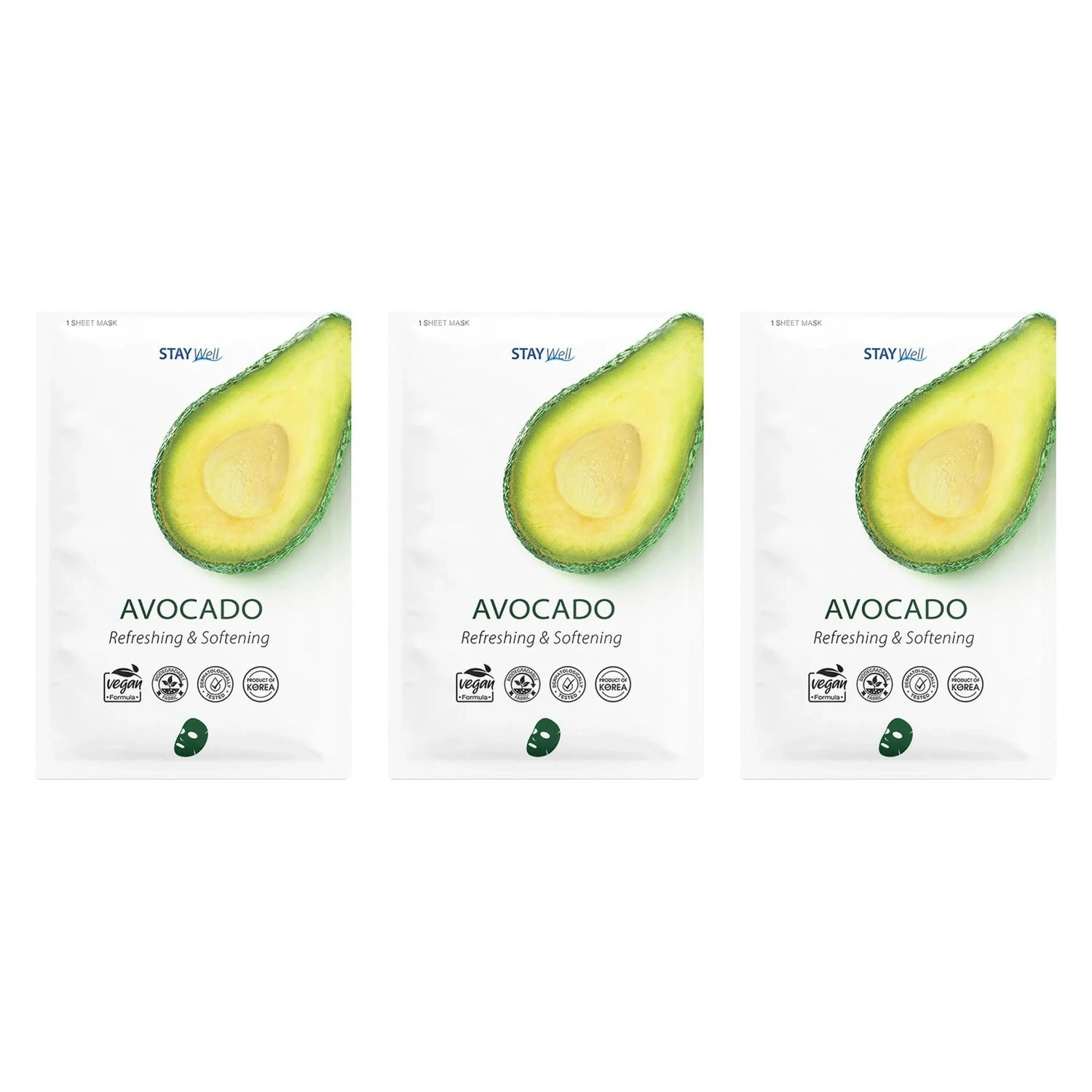 Stay Well Vegan Sheet Mask Avocado