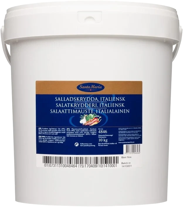Italiensk Salatkrydder 10 kg Santa Maria