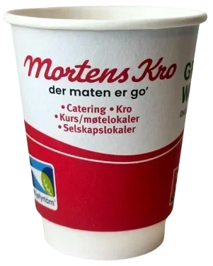 Mortens Kro Kaffebeger 8oz Dw P2p, 500stk