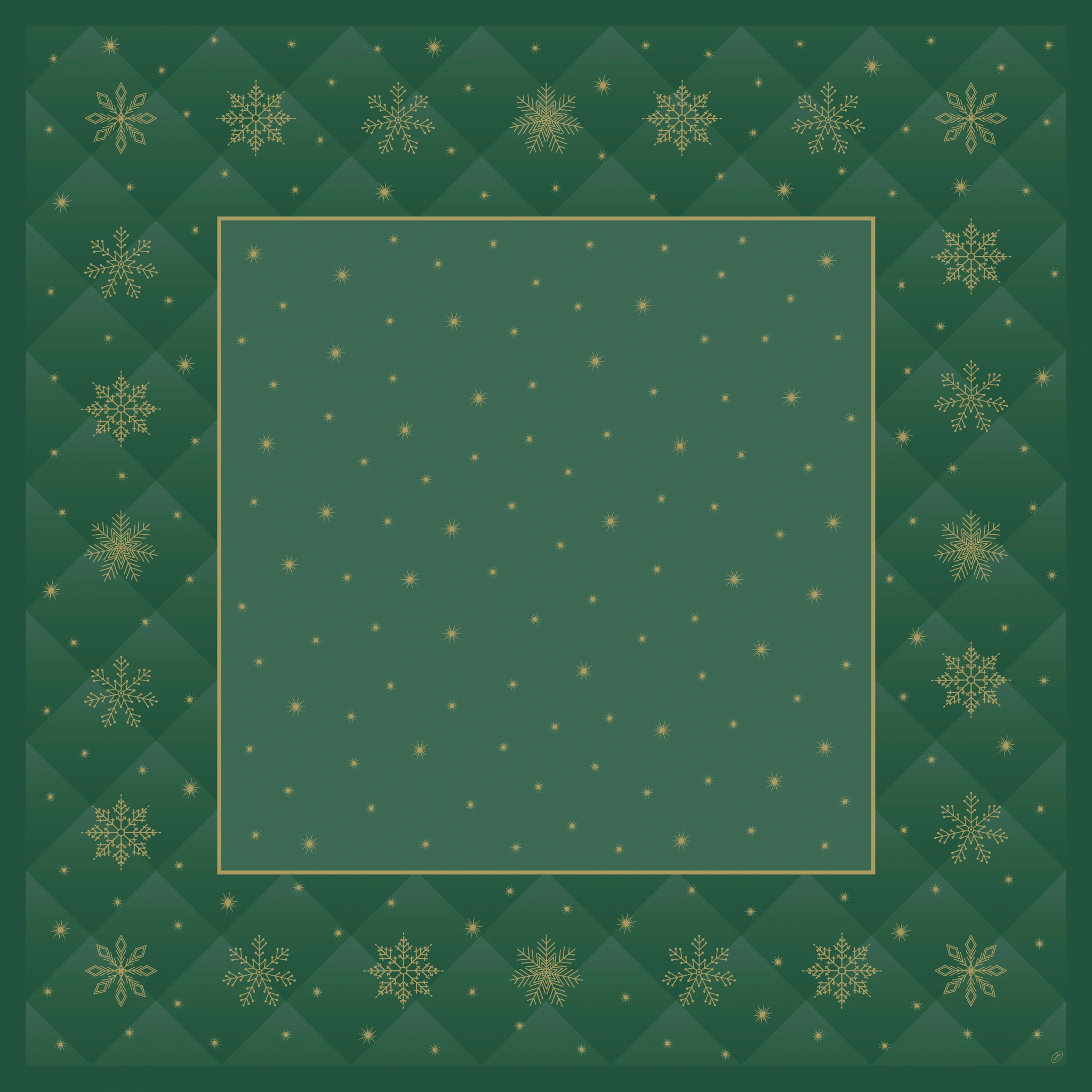 DUNI AS Snippduk Biodunicel 84x84cm Rhombus Green