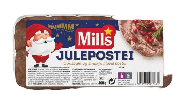 Mills Ovnsbakt Julepostei 400g