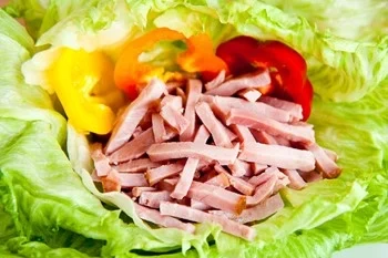 Fläskkött rökt strimlat