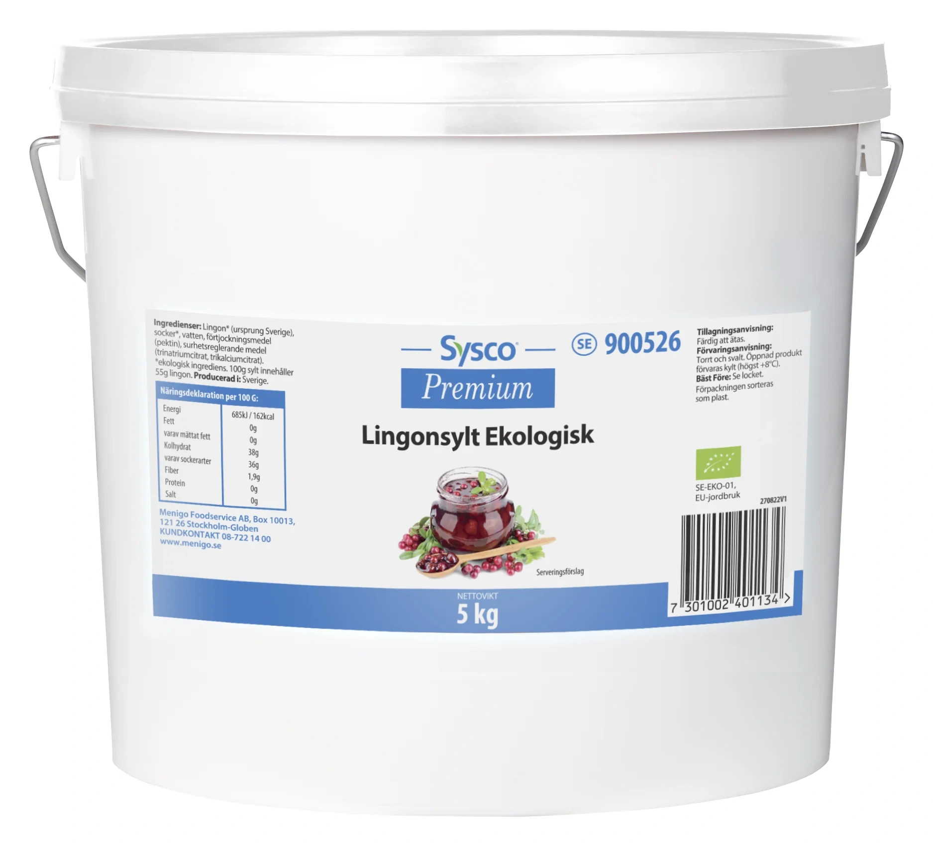 Sysco Premium Lingonsylt eko