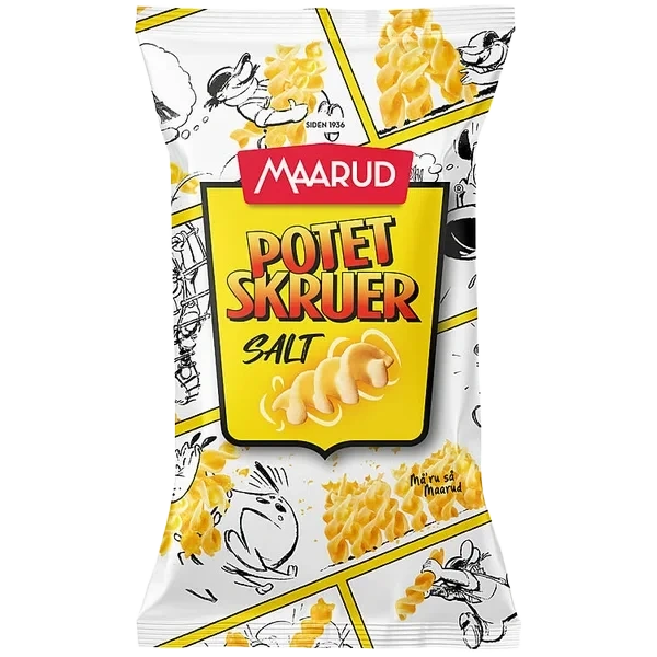 Potetskruer Salt 85g Maarud