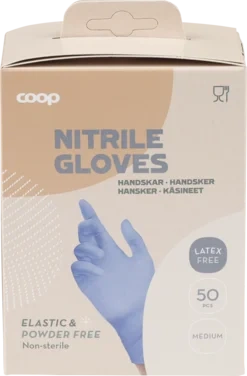 Nitrile Gloves, Disposable, Medium