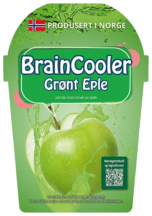Braincooler slush grønt eple 1l