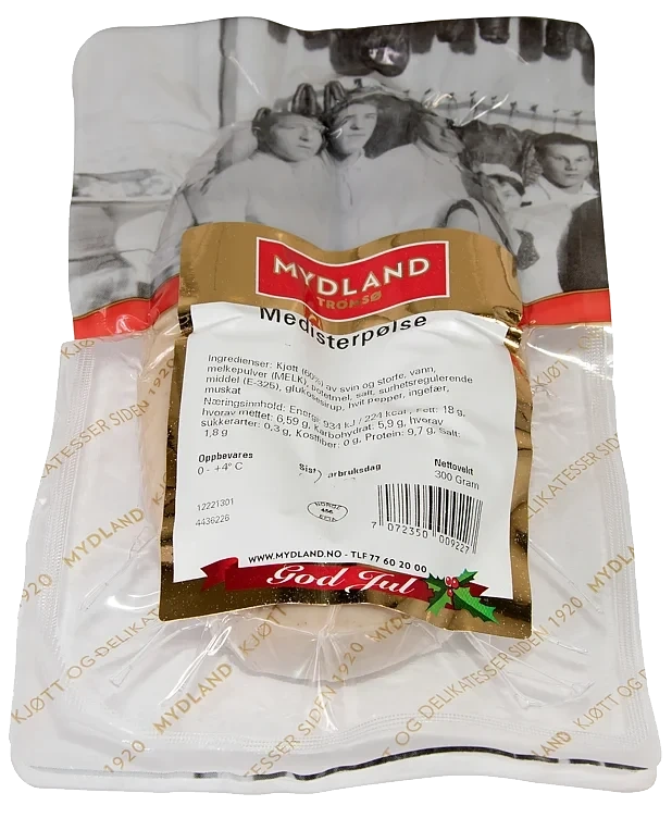 Medisterpølser 300g Mydland