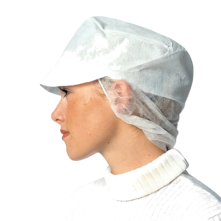 Snoodcaps hvit brem   100stk