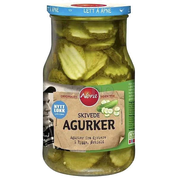 Skivede agurker   850g