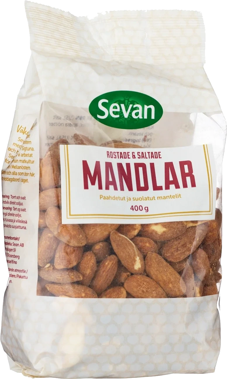 Mandlar rostade och saltade