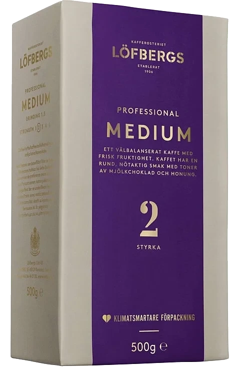Kaffe filtermalt medium   12x500g