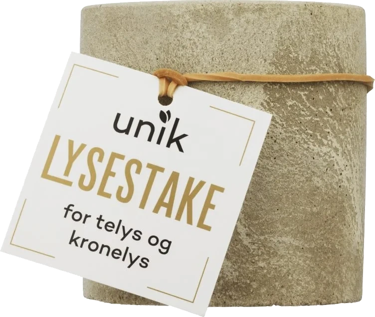 Lysestake i Betong for Telys&kronelys Unik