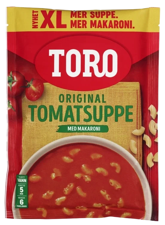 Tomatsuppe m/Makaroni Familiepk.192g Toro