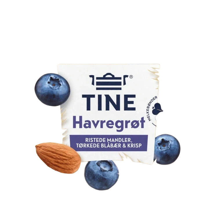 Havregrøt Mandel/Blåbær 170g Tine