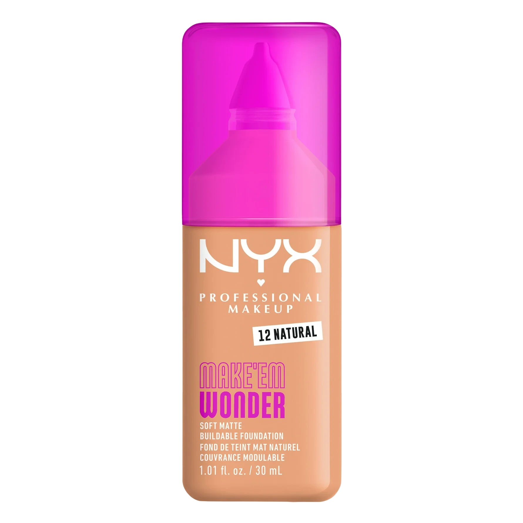 NYX PROFESSIONAL MAKEUP Make Em Wonder Foundation 12 Natural