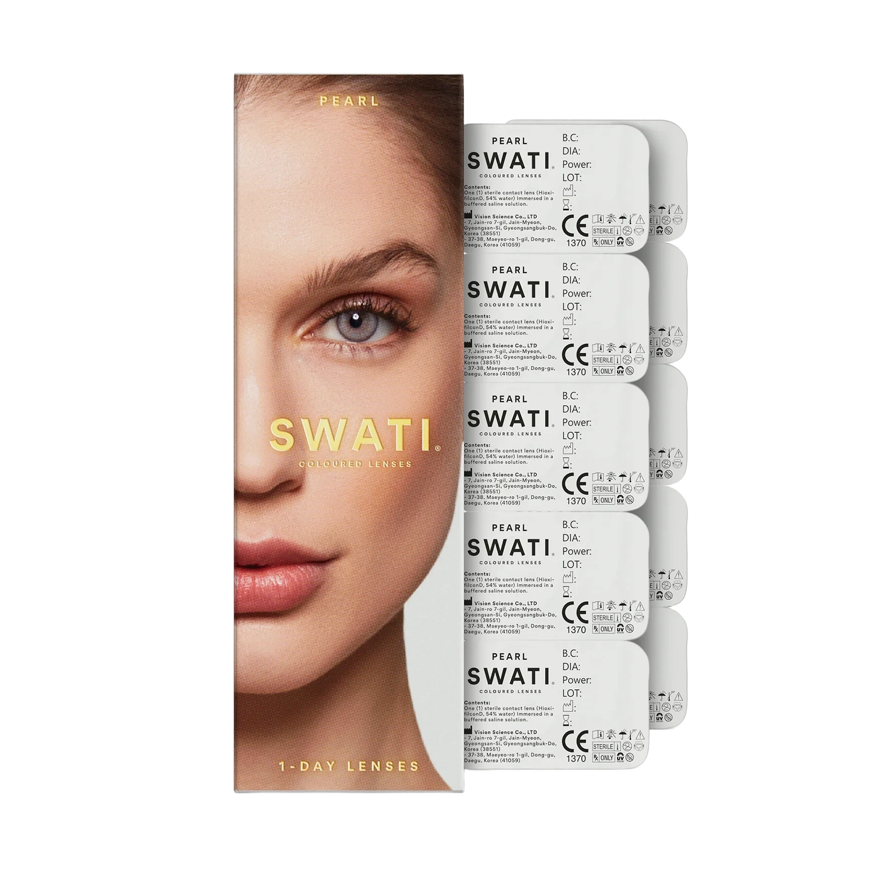 SWATI Cosmetics Coloured Lenses Pearl 1-Day Lenses