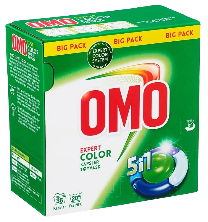 ORKLA HOME AND PERSONAL CARE AS Omo Expert Color 5i1 Pods 36Tab