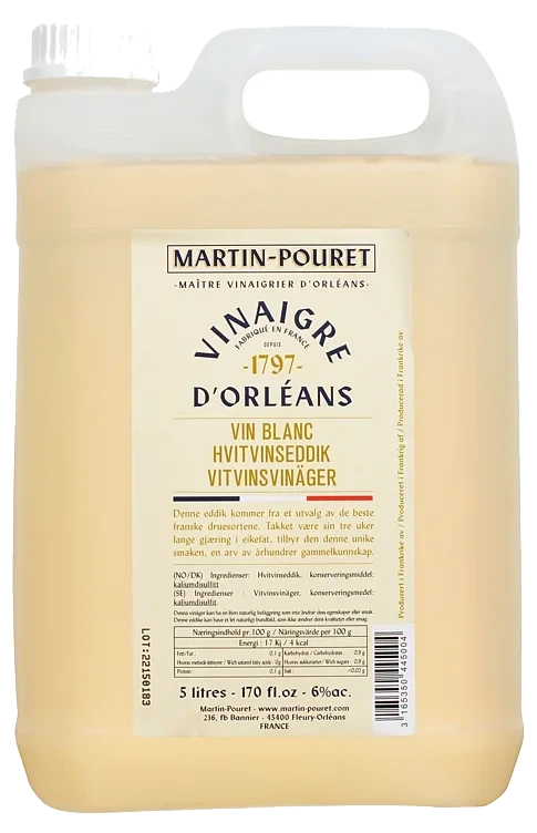 Eddik hvitvin  m.pouret           5l