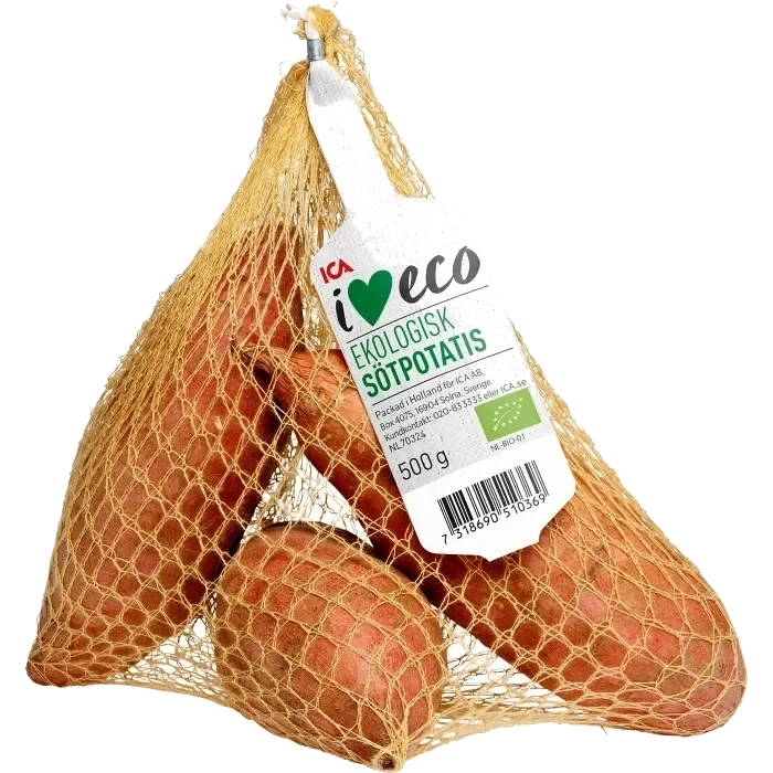 Sötpotatis Ekologiska 500g Klass 1 ICA I love eco